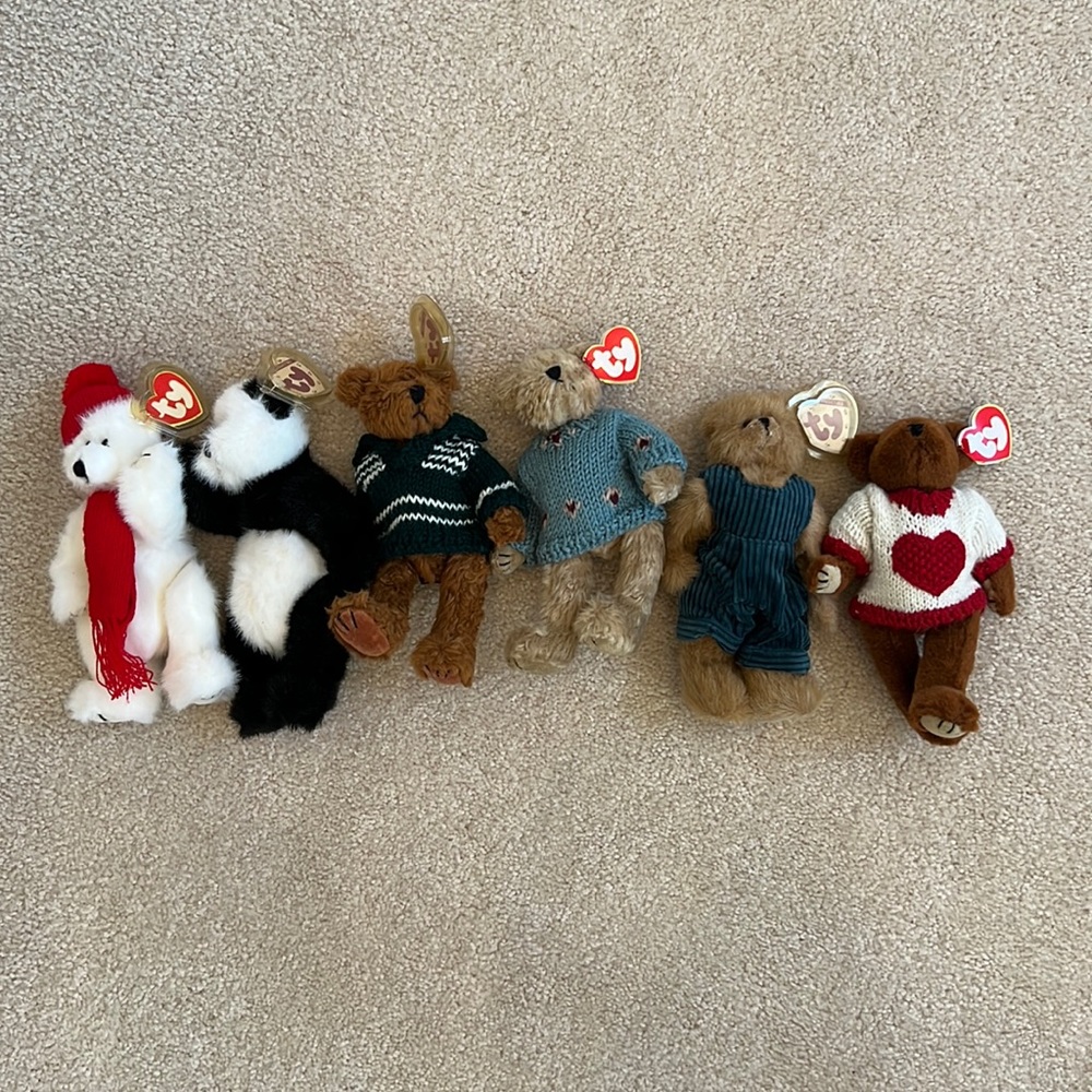 Ty Beanie Baby Hard To Find! Lot of 6